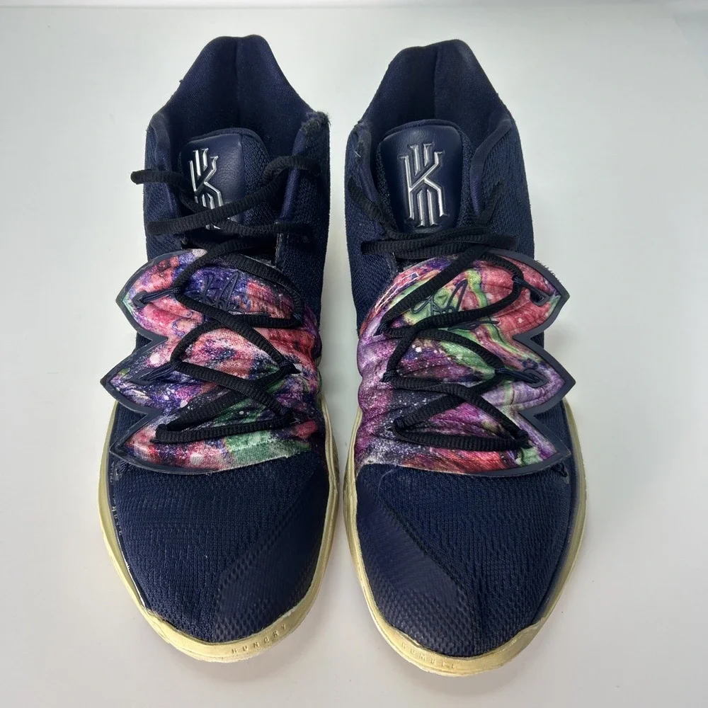 Nike Kyrie 5 'Galaxy' Sneakers Mens‎ Size 10 AO2918-900 Blue Multicolor Lace Up